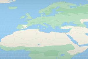 Malta highlighted on a detailed map, geographic location of Malta. vector