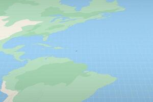 Antigua and Barbuda highlighted on a detailed map, geographic location of Antigua and Barbuda. vector