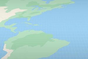 Grenada highlighted on a detailed map, geographic location of Grenada. vector