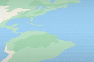 Trinidad and Tobago highlighted on a detailed map, geographic location of Trinidad and Tobago. vector