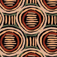 Abstract geometric circle seamless pattern vector