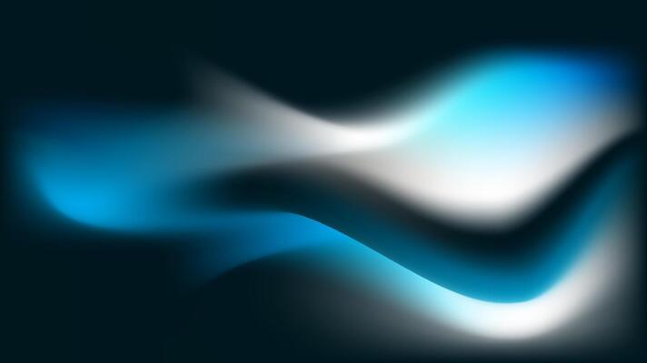 Ethereal Waves of Light in Shades of Blue and White Background