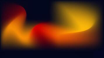 Vibrant Abstract Flow of Red and Yellow Hues on Dark Background vector