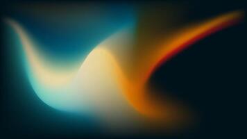 Vibrant Abstract Waves of Color on a Dark Background vector