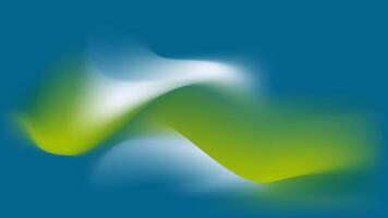 Dynamic Abstract Waves in Green and Blue Hues Background vector