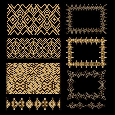 patterns and ethnic ornament frames of Azerbaijan