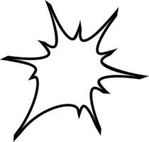 Speech bubble is used in comics, illustrations to convey speech, thoughts or sounds coming from a character. Cloud chat shape. Manga speech bubble. Comic text frame. vector