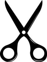 Scissors are a hand tool with two sharp blades. The counter movement of the blades ensures a precise and clean cut. vector