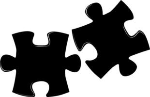 Puzzles are board game. Puzzles consist of many parts that need to be assembled into a single image. Logical thinking, attentiveness and an exciting process of finding solutions. Puzzle game. vector