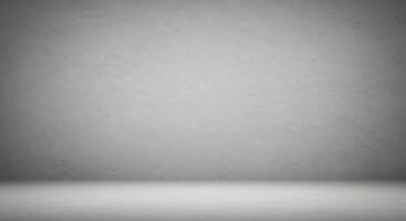 Empty room with concrete wall and white floor photo