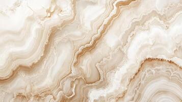 Beige and cream marble texture with swirling patterns, natural stone background photo