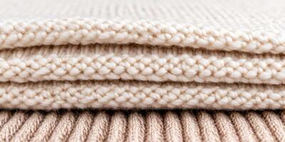 of Knitted Fabric Texture, Cozy and Warm photo