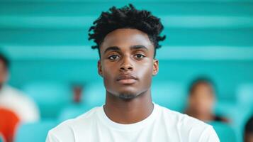 Portrait of a Young Man, Exuding Confidence and Style photo