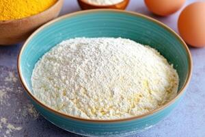 Flour in a Bowl, Ready for Baking photo