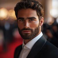 Handsome Man in Formal Wear A Stylish Portrait photo