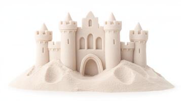 Majestic Sand Castle A Perfect Beach Day Creation photo