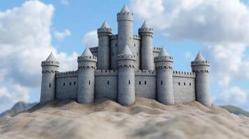 Majestic Sand Castle A Timeless Architectural Marvel photo