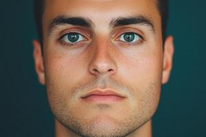 Portrait of a Man with Pensive Expression photo