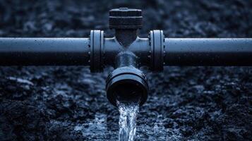 Industrial Water Pipeline System View of Modern Infrastructure photo