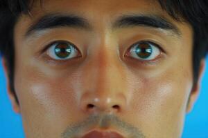 Portrait of a Person with Intriguing Eyes photo