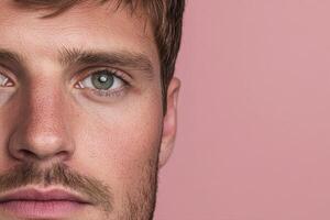 Portrait of a Man with Intriguing Eyes photo