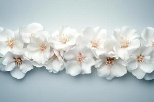 Delicate White Blossoms in a Springtime Arrangement A Celebration of Nature's Beauty photo