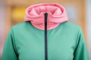 Vibrant Colorblock Hoodie Jacket A Trendy and Stylish Choice photo
