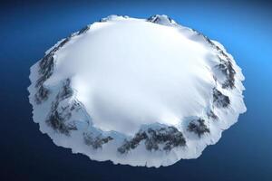 Stunning Aerial View of a Majestic Antarctic Glacier photo