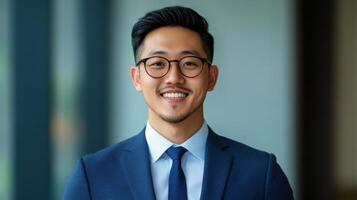 A Professional Man in a Business Suit, Exuding Confidence and Success photo