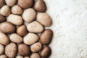 Natural Stones Arrangement A Calm and Peaceful Composition photo