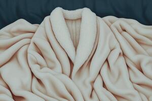 Luxurious Cream Colored Robe Soft Texture and Exquisite Design photo