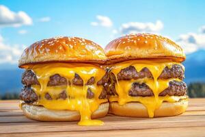 Double Cheeseburger Melt A Culinary Masterpiece photo