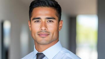 Confident Business Professional Portrait A Focused and Determined Individual photo