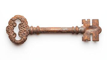 Rusty Antique Ornamental Key Vintage Architectural Detail photo