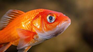 Stunning of an Orange Goldfish photo