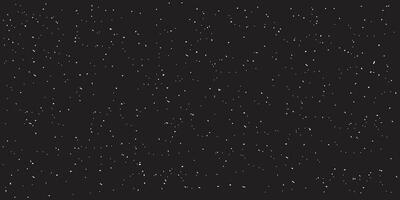 Snow, stars, fairy twinkling lights rain drops dark background with small particles of dust and debris elements. vector