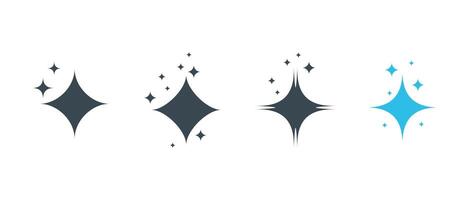 Clean star icon flat cartoon illustration object on white background. vector