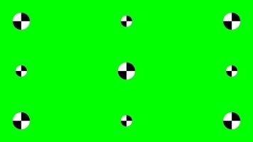 Green screen template with tracking marks. Chromakey technique. Studio background. technology to add VFX visual effects during movie post-production phase. flat illustration vector