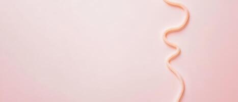 Flowing shape on soft pink background photo
