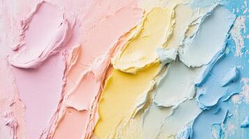 Layered paint strokes create color texture photo