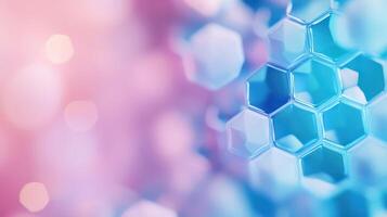 Hexagonal patterns form abstract design photo