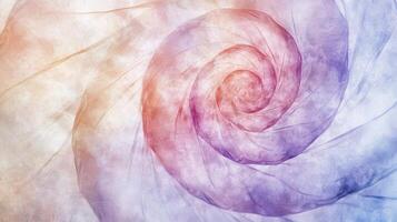 Spiral pattern with soft colors and texture photo