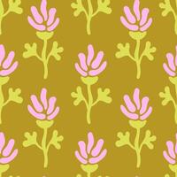 Minimal Clover Seamless Pattern vector
