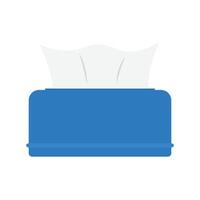 Tissue Box Flat Illustration. Clean Icon Design Element on Isolated White Background vector