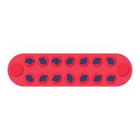 Mancala Congklak Traditional Board Game Flat Illustration. Clean Icon Design Element on Isolated White Background vector