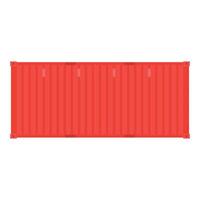 Container Flat Illustration. Clean Icon Design Element on Isolated White Background vector