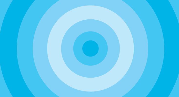 Concentric Circles in Shades of Blue