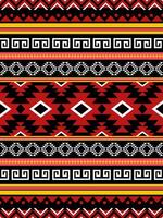 Ethnic boho pattern. Tribal textile pattern. Embroidery on fabric. Can be used for wallpaper, textile, wrapping, web page background. vector