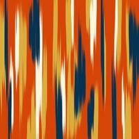 Abstract Ikat Fabric Texture with Vertical Stripes and a Retro Color Palette. vector