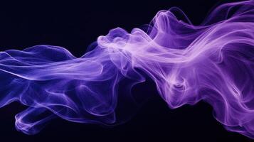 Violet Energy Flow Abstract Nebula of Light and Particle Streams Against Dark Space photo